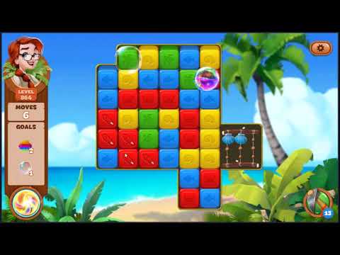 Lost Island Blast Adventure Level 864 - NO BOOSTERS 🏝️ | SKILLGAMING ✔️