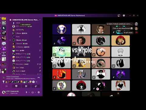 Skenzo vs full skeleton Army….