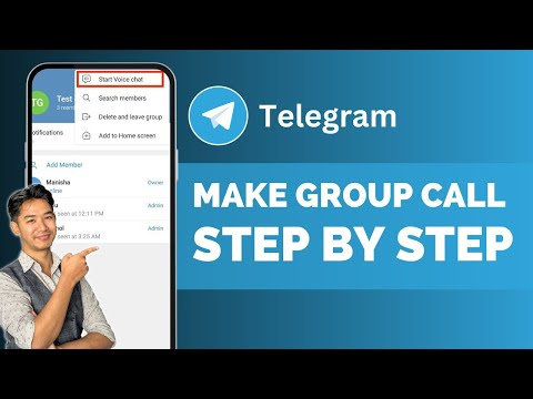 How To Make A Call On Telegram Group | Telegram Group Call !
