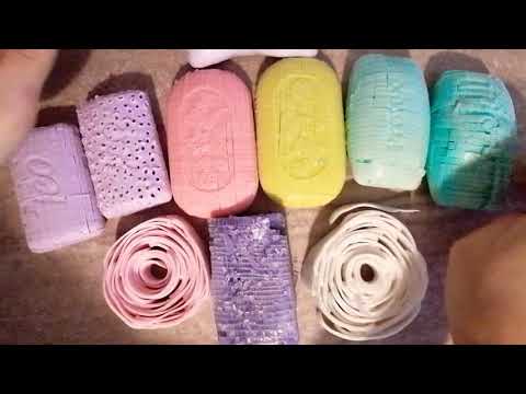 Asmr Soap cutting/ little cubes/ sapun tăiat, cubulețe și trandafiri