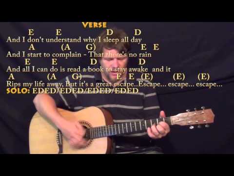 No Rain (Blind Melon) Strum Guitar Cover Lesson with Chords/Lyrics