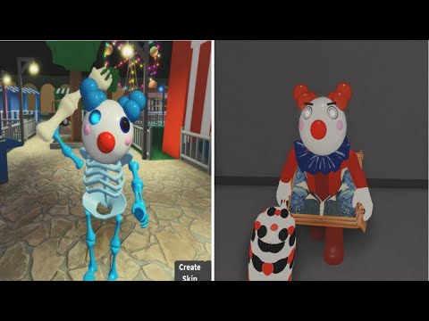 New Roblox Piggy Clowny Redesign VS Piggy Skelly Clowny  Jumpscare
