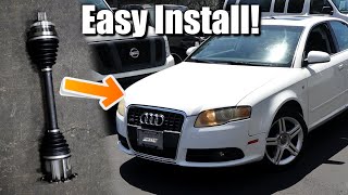 How To Replace Audi A4 B7 FRONT CV AXLE - FULL INSTALLATION
