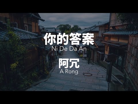 你的答案Ni De Da An - 阿冗 A Rong Chinese+Pinyin Lyrics video
