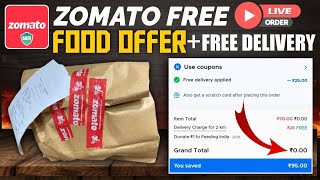 🔥Zomato Free Food Offer || Zomato Free Delivery || Plus Extra Cashback || Zomato Coupon Code