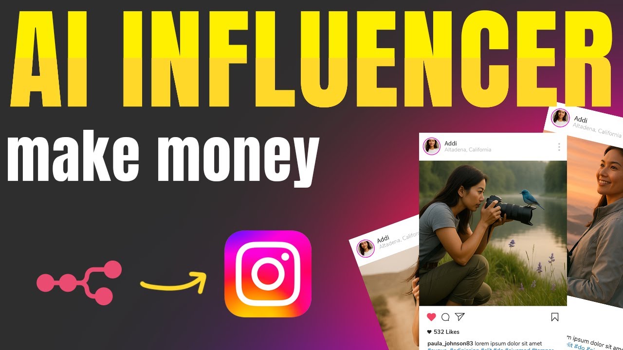 AI Instagram model (influencer) - build your own with this n8n AI Agent and start making money