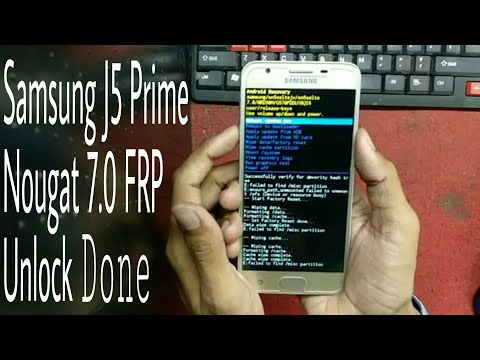 Samsung Galaxy J5 Prime 7.0 Nougat  Frp Bypass Google Account & Hard Reset Full Tutorial