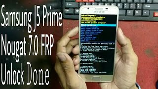 Samsung Galaxy J5 Prime 7.0 Nougat  Frp Bypass Google Account & Hard Reset Full Tutorial