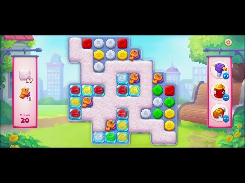 TOWNSHIP   Colorful Puzzle  Match -3  game level # 2123