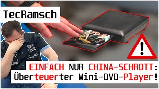 EINFACH NUR CHINA-SCHROTT: Überteuerter MINI-DVD-PLAYER im Hands-on-Test! | TecRamsch