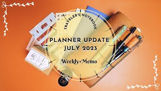 Traveler's Notebook Weekly+Memo July - December 2023 Planner Setup + new stationery goodies!!!