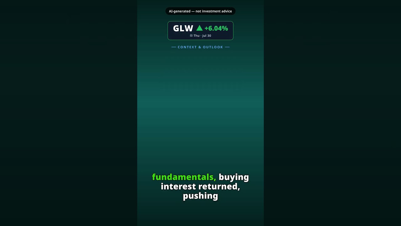 ¿Por qué repunta la acción de Corning hoy? GLW +6.04% (30 jul)