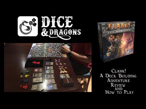 Dice and Dragons - Clank! A Deck Building Adventure Review and How to Play