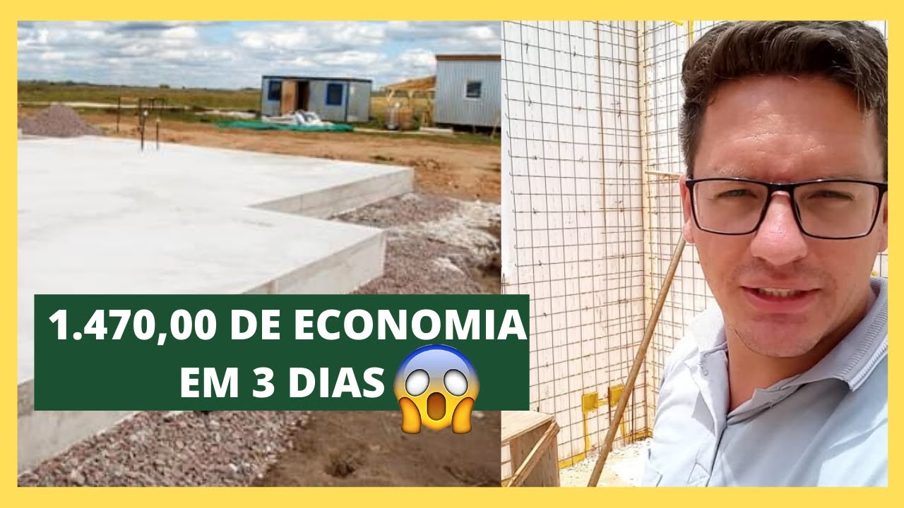 Fundação pra casas em EPS. Economia com mão de obra!