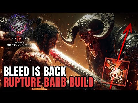 BLEED IS BACK IN Season 10 - RUPTURE BARB Guide Diablo 4