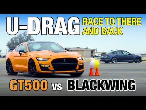 Drag Race! Ford Mustang Shelby GT500 vs. Cadillac CT5-V Blackwing | 0-60, Top Speed, U-Drag & More