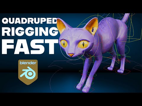 How to Rig a Four-Legged Animal in Blender | Rigify Quadruped Tutorial