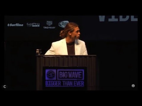 2016 WSL Big Wave Awards Wipeout WInner Niccolo Porcella Speach
