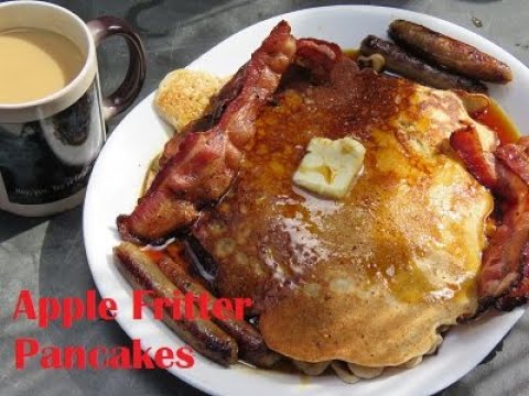 This Apple Fritter Pancake Recipe is AMAZING!