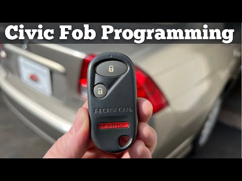 How To Program A 1999 - 2005 Honda Civic Remote Key Fob - DIY Honda Civic Fob Programming Pairing