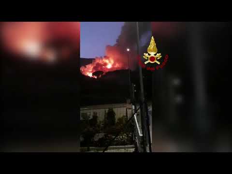 Incendio a Vicopisano 14-15 Agosto 2021