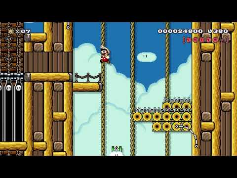 Foggy Fortress ⚡️ by Logan ⚡️ SUPER MARIO MAKER Raw GAMEPLAY