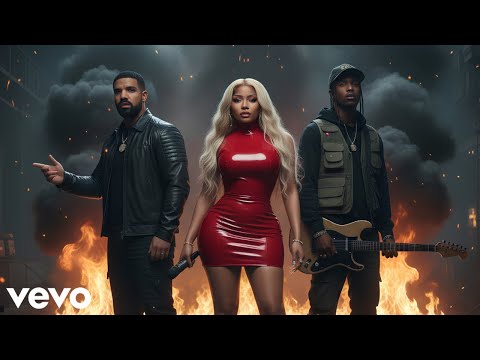 Nicki Minaj, Travis Scott - BROKEN EMPIRE (ft. Drake, Tyga) AI Music Video