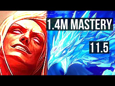 VLADIMIR vs ANIVIA (MID) | 1700+ games, 6 solo kills, 8/1/1, 1.4M mastery | NA Diamond | v11.5