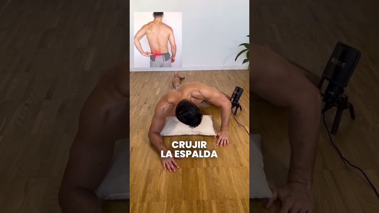 ¿Cómo crujir la espalda baja en 15s🤩💥