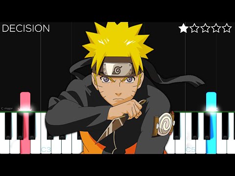 Naruto Shippuden OST - Decision (Minato and Kushina's Death theme) | EASY Piano Tutorial