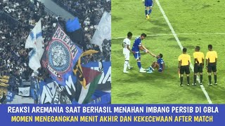 Download lagu REAKSI AREMANIA USAI BERHASIL MENAHAN IMBANG PERSIB DI STADION GBLA mp3