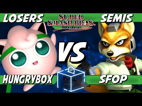 Coinbox 54 - Hungrybox (Jigglypuff) vs SFOP (Fox) Losers Semis - Smash Melee