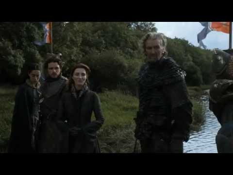 Game Of Thrones Season 3 - Edmure Tully missing arrows