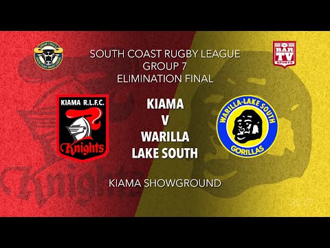 2019 Group 7  South Coast RL Elimination Semi Final - Kiama v Warilla-Lake South