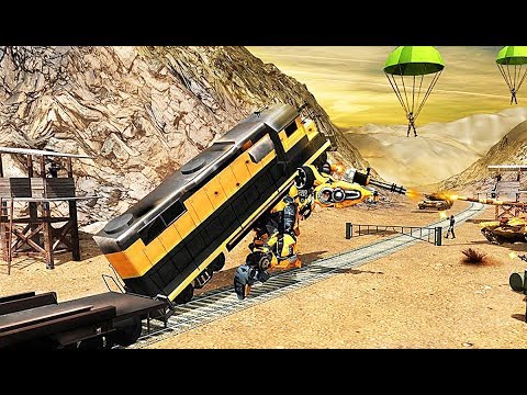 Futuristic Train Transform Robot Games - Mission 2