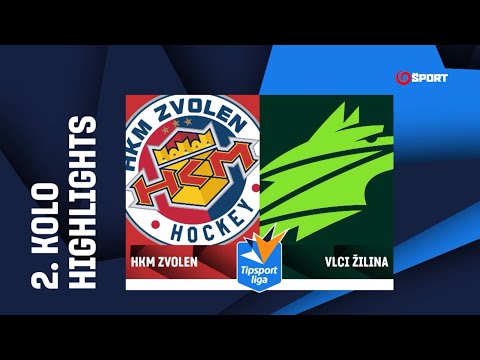2. kolo: HKM Zvolen - Vlci Žilina 1:4 (0:2, 0:0, 1:2)
