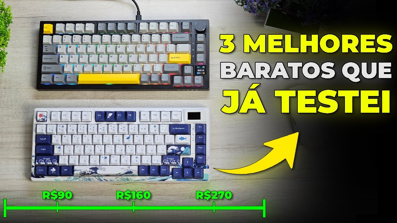 Únicos 3 Melhores Teclados Mecânicos Custo Benefício Baratos 2024 (Para Jogar e Trabalhar)