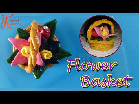 DIY Flower Basket Lamasa Art For Kids # Komali Arts