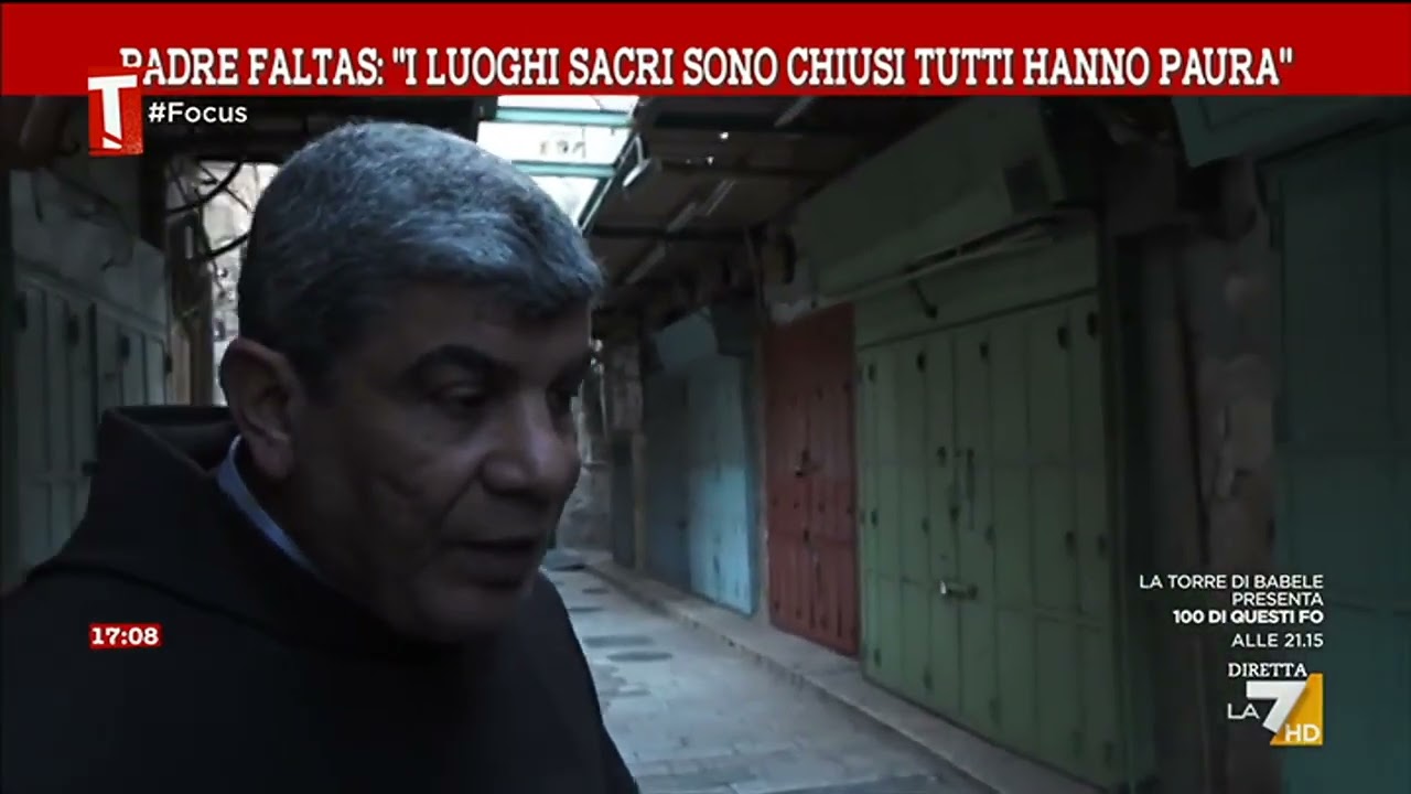 Israele, Padre Faltas: "I luoghi sacri sono tutti chiusi, tutti hanno paura"