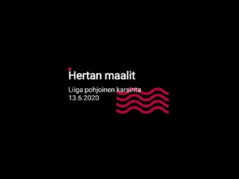 Liiga pohjoinen karsinta 13.6.2020 Hertan maalit