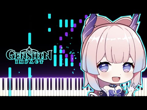 『EXTENDED』Sangonomiya Kokomi's Theme | [Piano Cover] (Synthesia)「ピアノ」【Genshin Impact】