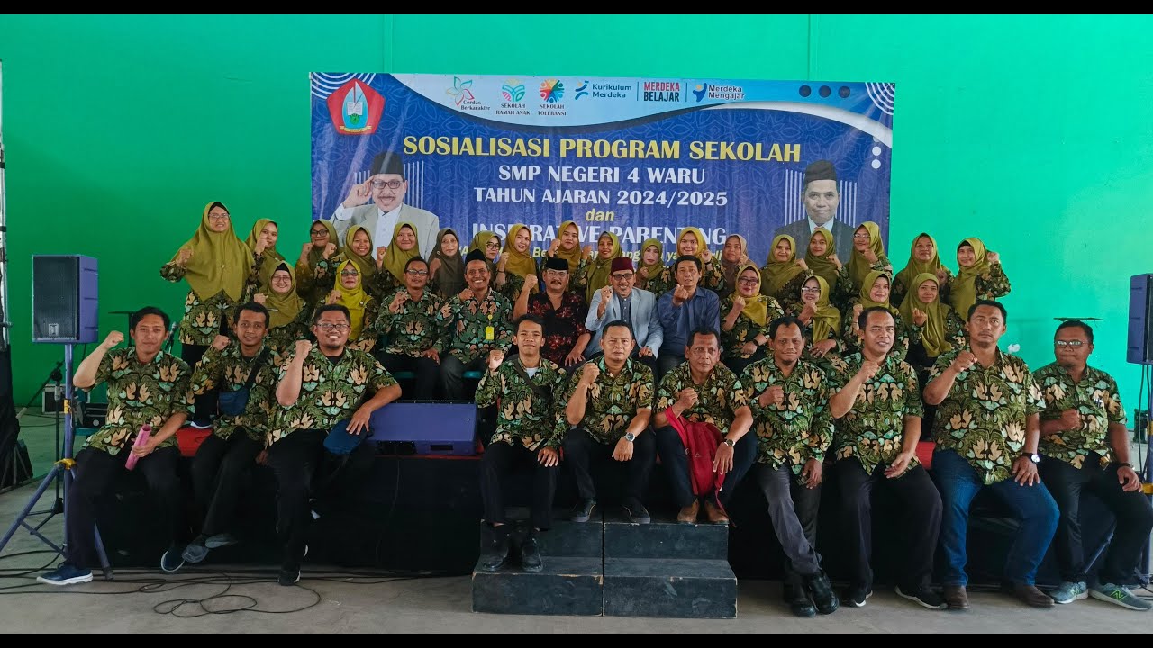 SMP Negeri 4 Waru Adakan Sosialisasi Program Sekolah dan Inspirative Parenting Tahun Ajaran 2024/2025