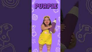 🤍💜💛 Aprenda as CORES em INGLÊS com Maria Clara MC Divertida