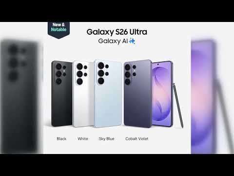 Samsung Galaxy S26 Ultra, Unlocked Android Smartphone, 256GB, Sky Blue | Privacy Display, Galaxy AI, AI Camera, Super Fast Charging 3.0, Durable Battery, 2026, US 1 Year Warranty video