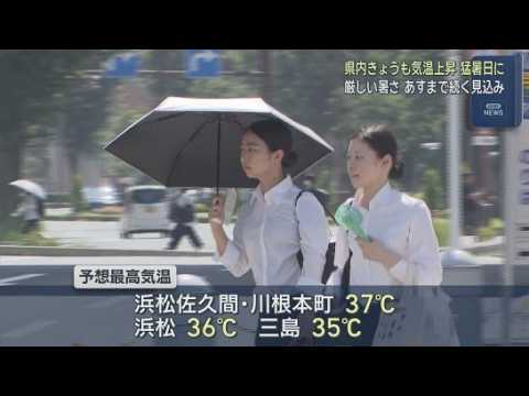 YouTube Video 立っているだけで汗が…各地で『猛暑日』に　静岡県17人が熱中症で救急搬送…路上で倒れる女性も　浜松には涼を感じるスポットが