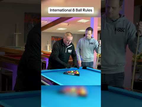 How to rack the balls in International 8 ball rules. #8ballpool #8ball #pool #billiards