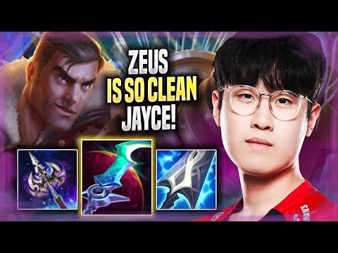 ZEUS IS SO CLEAN WITH JAYCE! - T1 Zeus Plays Jayce TOP vs Irelia! | Season 2022