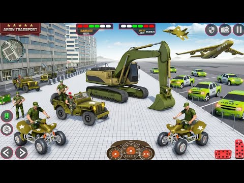 US Army Vehicle Transport Truck Driving Simulator 2026 | Real Army Cargo Android Gameplay