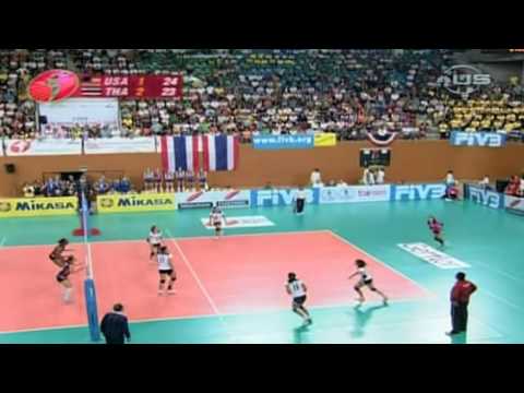 Thailand beat USA in Volleyball - from Universal Sports