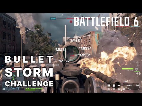 Quick and easy "Bullet Storm" challenge. Suppress 300 enemies with LMG. Battlefield 6.